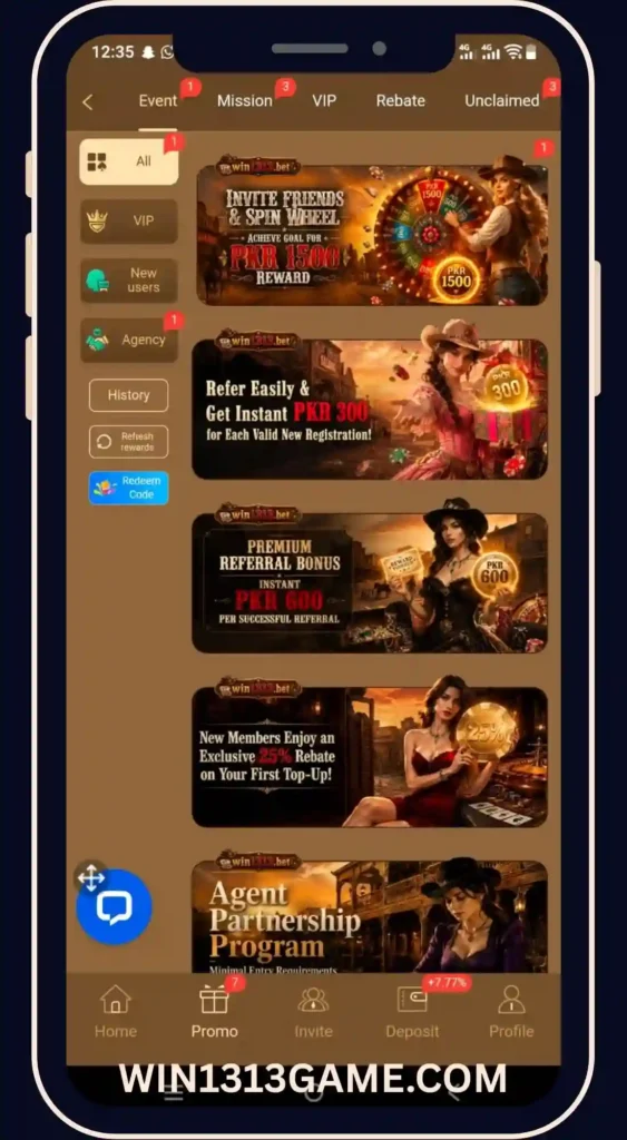 WIN 13 13 Game Events - win1313game.com