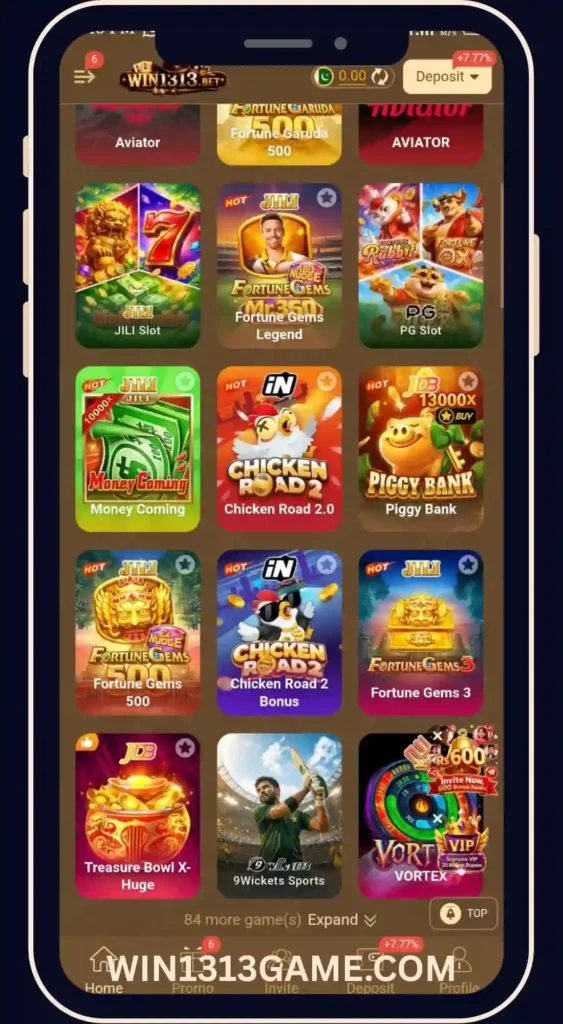 WIN 1313 APK Latest Hot Games