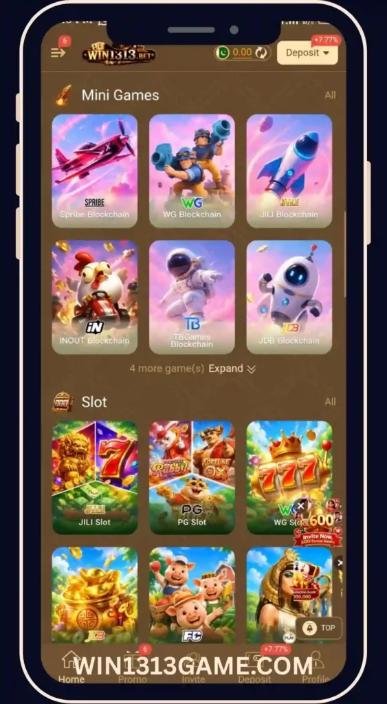 WIN 1313 App Game