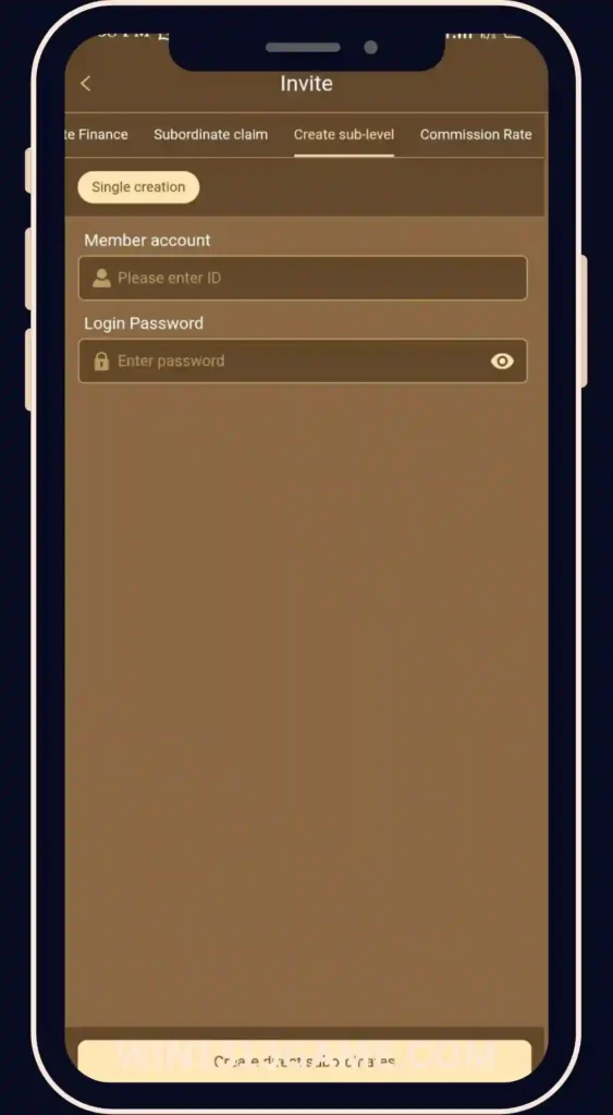 WIN1313 Game Create sub-level manual